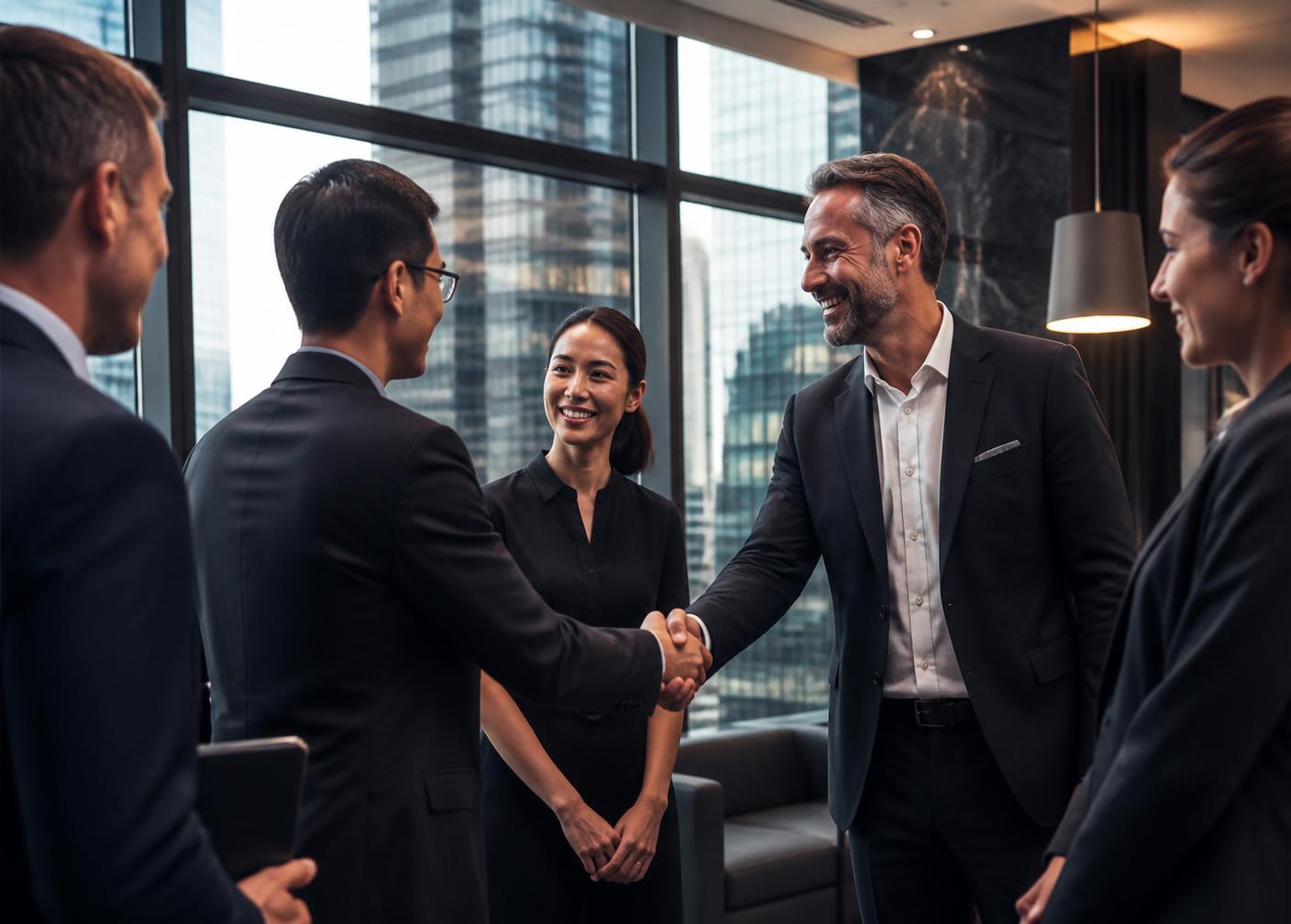 Banking and FinTech leaders meeting and building relationships